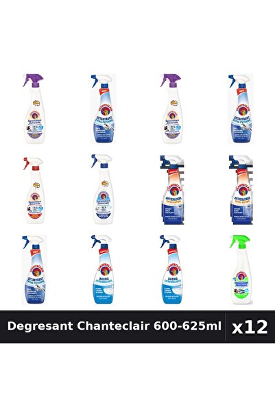 Chanteclair Set 12 Degresant Universal 600-625ml - 8 Arome Asortate, Detartrant