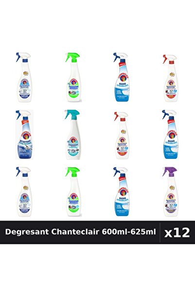Chanteclair Set 12 Degresant Universal 600ml-625ml - 7 Arome, Anticalcar, Det...