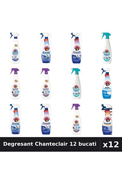 Chanteclair Set 12 Degresant Universal 600-625ml - Bicarbonat, Mosc Alb, Extr...