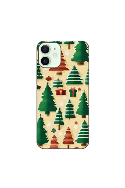 OEM Husa compatibila cu Apple iPhone 12 Mini Silicon Gel Tpu Model Pixel Art ...