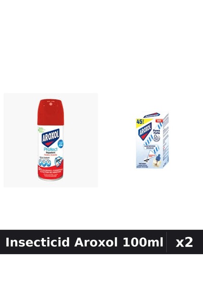 Aroxol Set 2 Insecticid - Spray 100ml + Aparat Electric - Anti Gandaci, Tantari