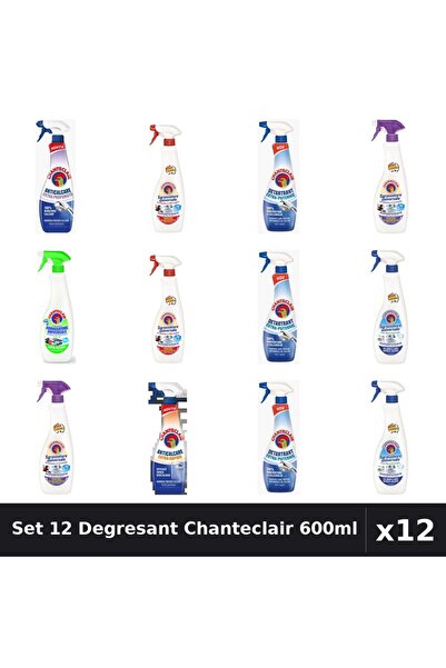 Chanteclair Set 12 Degresant Universal 600ml - Bicarbonat, Extra Parfumat, Ex...