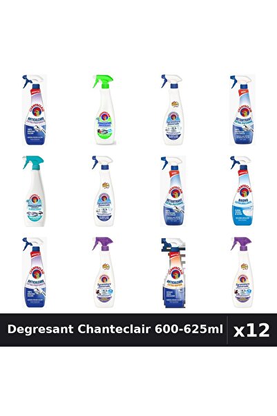 Chanteclair Set 12 Degresant Universal 600-625ml - 9 Arome, Anticalcar, Detar...