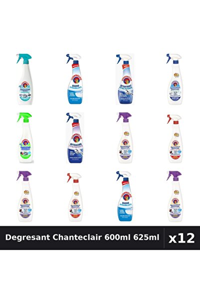 Chanteclair Set 12 Degresant Universal 600ml 625ml - 9 Arome, Anticalcar, Det...