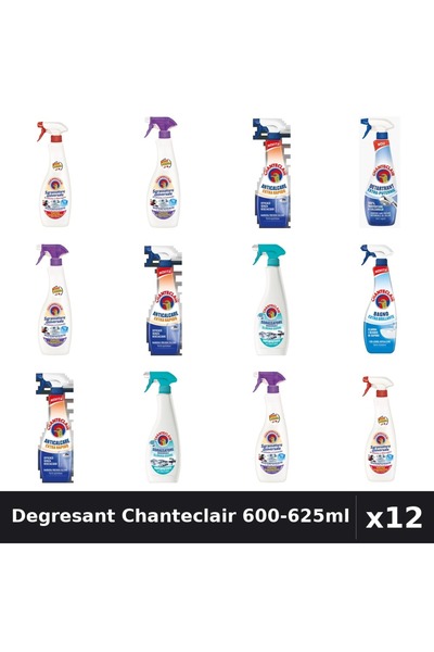 Chanteclair Set 12 Degresant Universal 600-625ml - Marsilia, Mosc, Anticalcar...