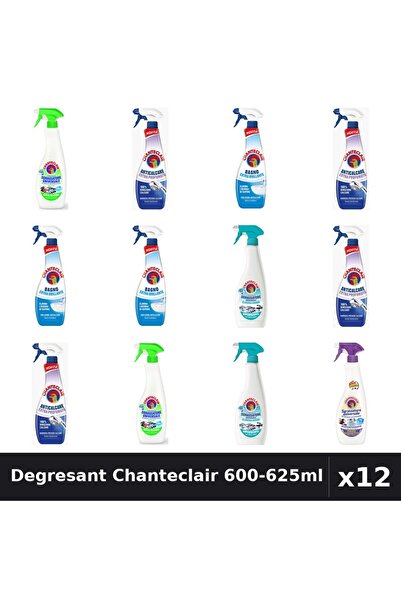 Chanteclair Set 12 Degresant Universal 600-625ml - Lămâie, Lavandă, Anti-Miro...