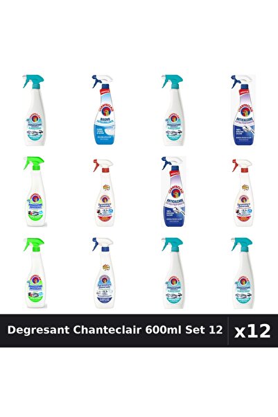 Chanteclair Set 12 Degresant Universal 600-625ml - 6 Arome, Anticalcar, Bicar...