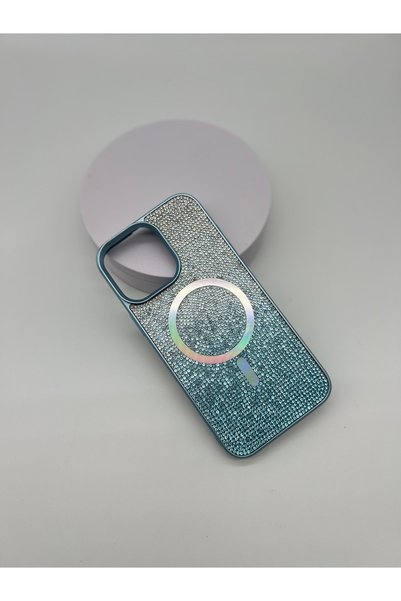 ELMALI STORE iPhone 14 Pro Max Daimond Luxury Magsafe Crystal Stone Design Ul...
