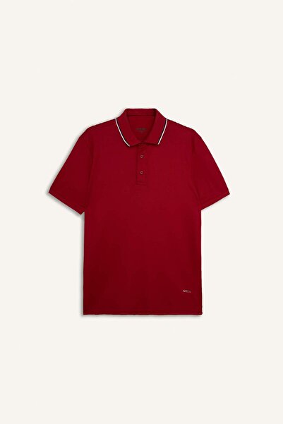 DeFacto Standard Fit Short Sleeve Polo Red T-Shirt H4854Ax26Sm