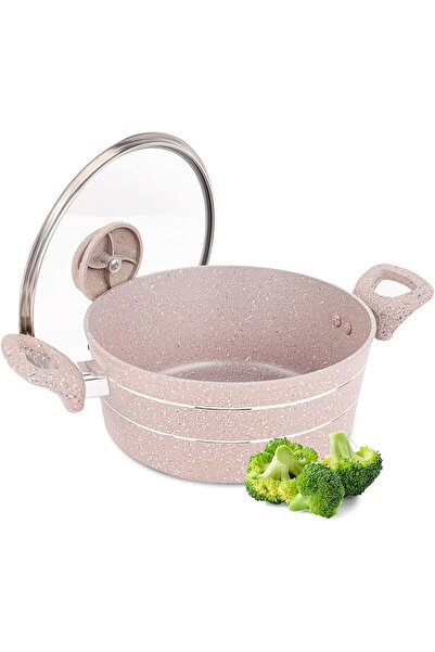 ROYALFORD RF9468 Cast Aluminum Cooking Pot, Marble Coated, Non-stick, 24cm, M...