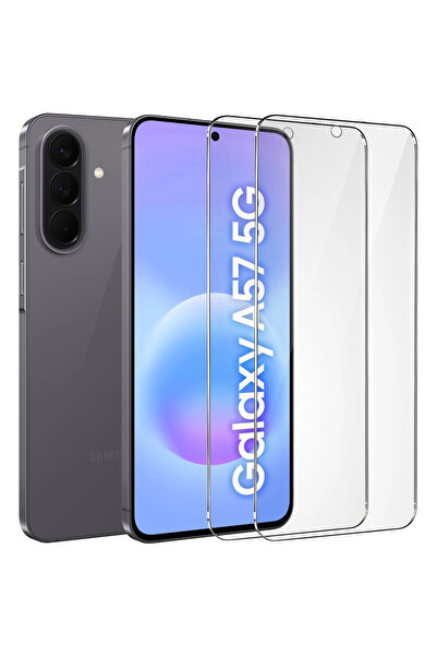Rivor Samsung Galaxy A57 5G Uyumlu Ekran Koruyucu Tamperli Kırılmaz Kısa Cam ...