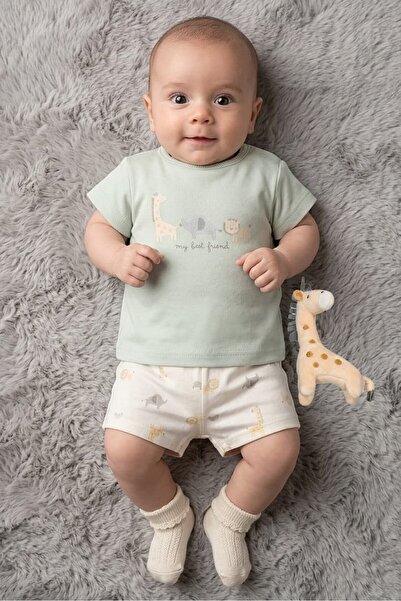 Rock A Bye Baby Boutique طقم ملابس للأطفال الصغار من 3 قطع يتضمن تي شيرت مطبو...