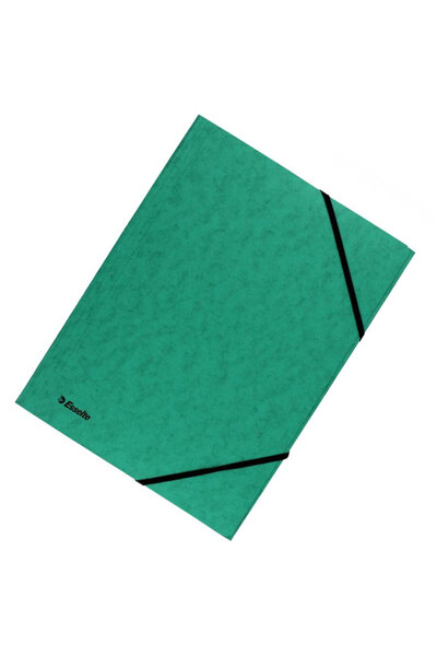 Esselte Dosar A4 de lux din carton cu elastic verde