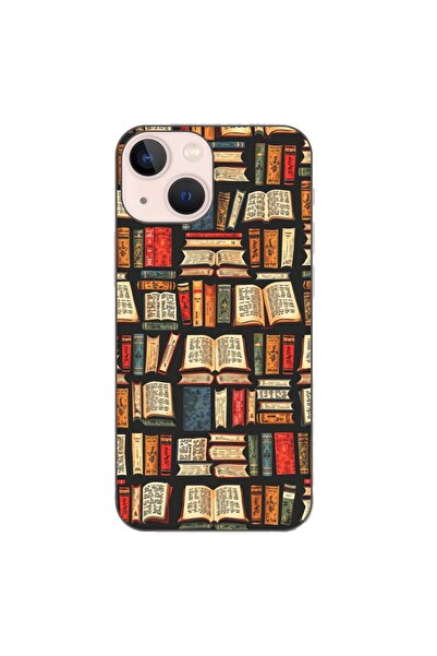 OEM Husa compatibila cu Apple iPhone 13 Mini Silicon Gel Tpu Model Books Pattern