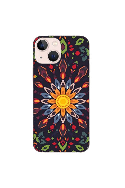 OEM Husa compatibila cu Apple iPhone 13 Mini Silicon Gel Tpu Model Pixel Art ...
