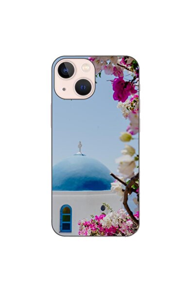 OEM Husa compatibila cu Apple iPhone 13 Mini Silicon Gel Tpu Model Grecia San...