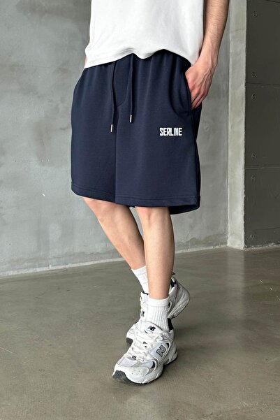 serline Nakış Premium Oversize Şort