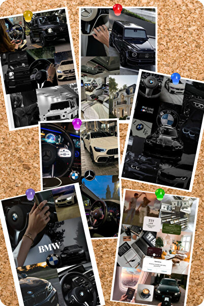 GameBulance Manifest 777 Themed Bmw & Mercedes Car Themed 6-Piece Dashboard C...