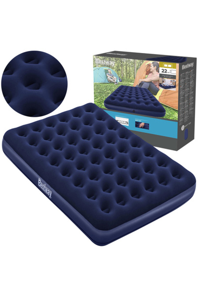 BESTWAY Saltea pneumatică dublă 203x152x22 cm, Albastru