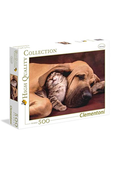 CLEMENTONI Παζλ High Quality Collection Γατάκι Στην Αγκαλιά Ενός Σκύλου 500 τμχ