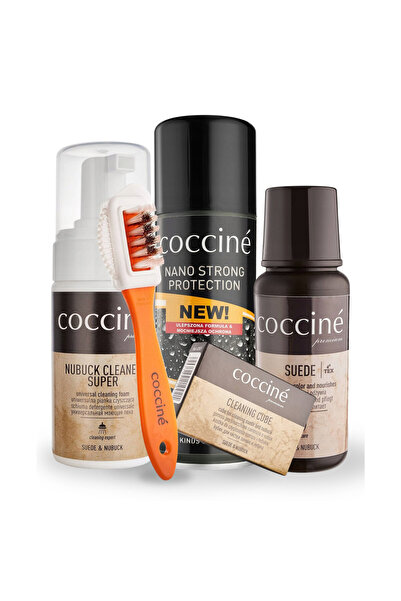 Coccine Set de curatare si impregnare, Coccine, 5 in 1, 75 ml + perie + radie...
