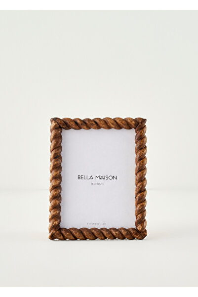 Bella Maison Twist Mango Ağacı Çerçeve Kahverengi (18x2x23 cm)
