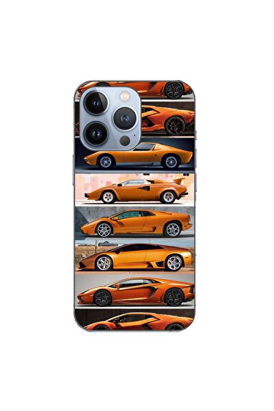 OEM Калъф, съвместим с Apple iPhone 13 Pro, силиконов гел TPU, с шарка на авт...