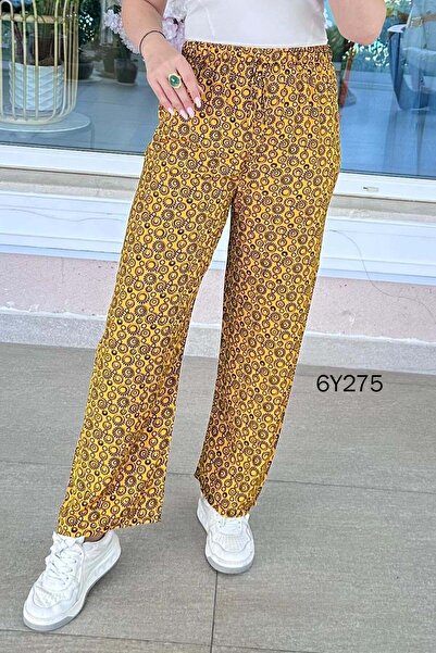 İnce Topuk Casual Viscose Trousers 6Y275