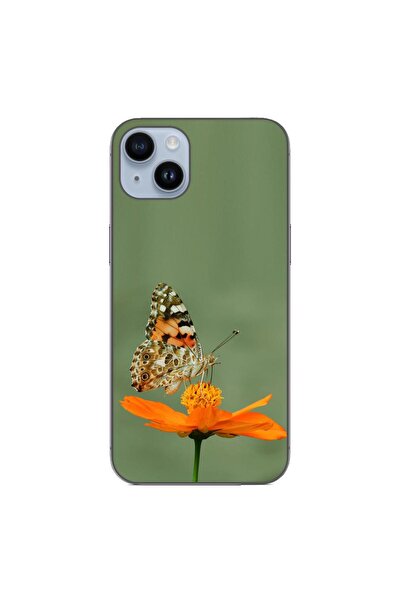 OEM Husa compatibila cu Apple iPhone 15 Plus Silicon Gel Tpu Model Fluture