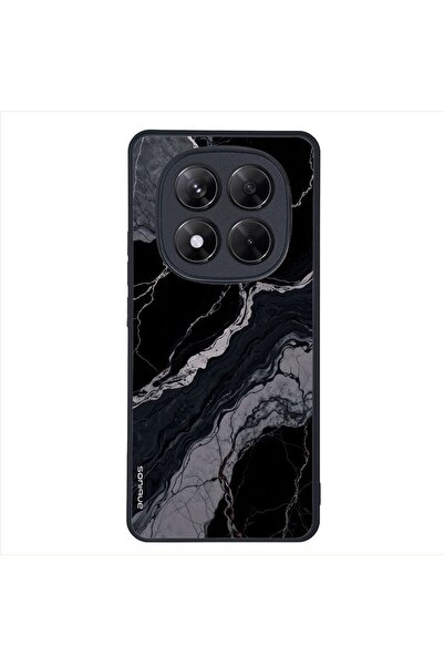 Sonique Θήκη Marble Series για Xiaomi Redmi Note 14 Pro 5G / Poco X7 5G Μαύρο 02