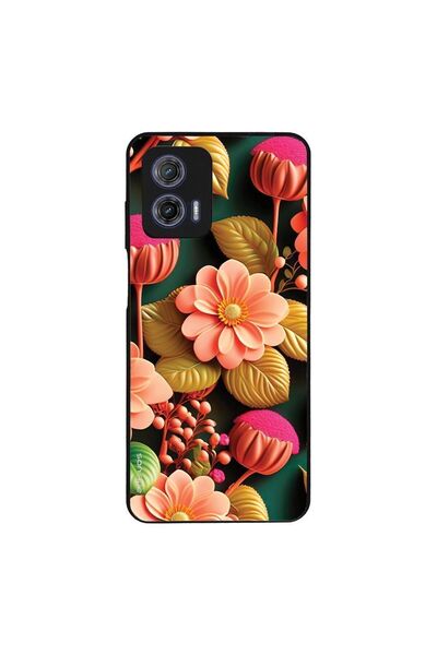 Sonique Θήκη 3D Flower Series για Motorola Moto G73 5G Σομόν