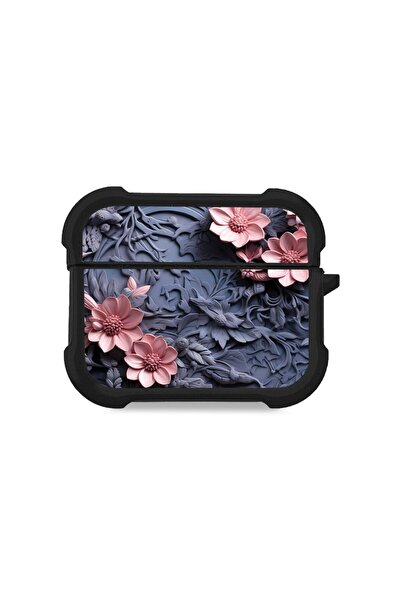 Sonique Θήκη Σιλικόνης 3D Flower Series για AirPods Pro / Pro 2 Ροζ 02