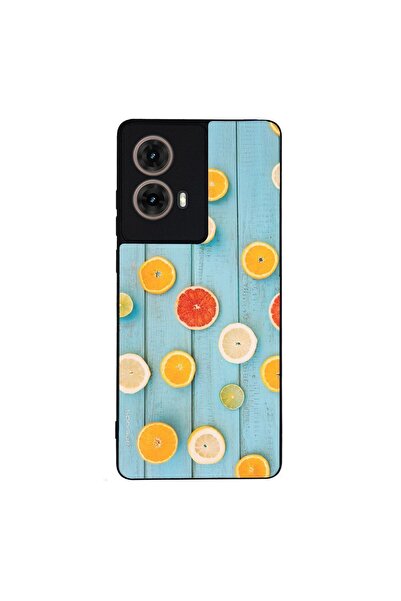 Sonique Θήκη Fruit Series για Motorola Moto G85 5G Γκρέιπφρουτ