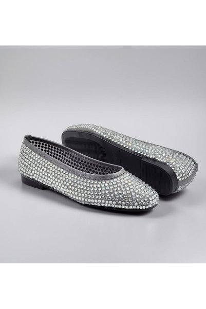 Ega ayakkabı Women's Evening Dress Stone Ballerinas