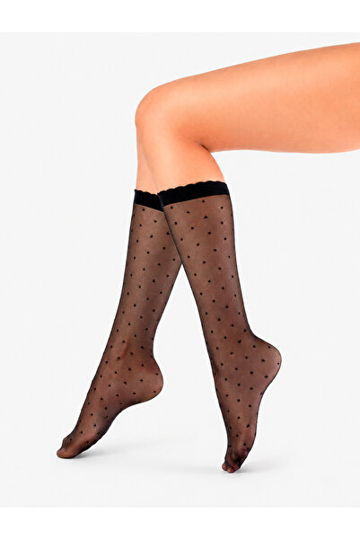 sosetaria Long lycra socks with polka dots Ballerina 20 den