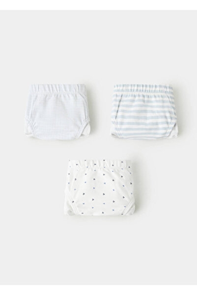 MANGO Baby 3'lü kombine pamuklu iç çamaşırı seti