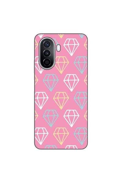OEM Husa compatibila cu Huawei Nova Y70 Silicon Gel Tpu Model Diamond Pattern...