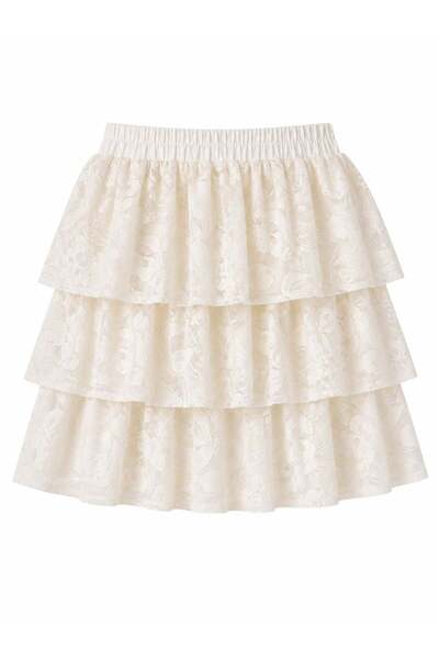 nk kids NK Djevojčica Slojevita Čipkana Suknja od Tila sa Detaljima 4-8 Godin...