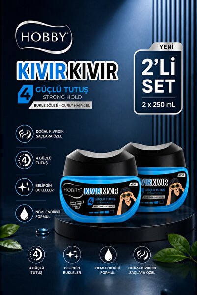 Hobby Saç Jölesi Style Protect Kıvır Kıvır Güçlü Tutuş 250 ml 2 Adet