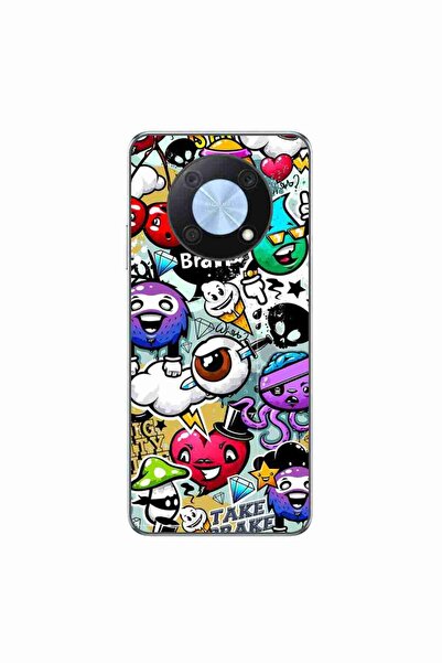 OEM Husa compatibila cu Huawei Nova Y90 Silicon Gel Tpu Model Pop Art Graffiti