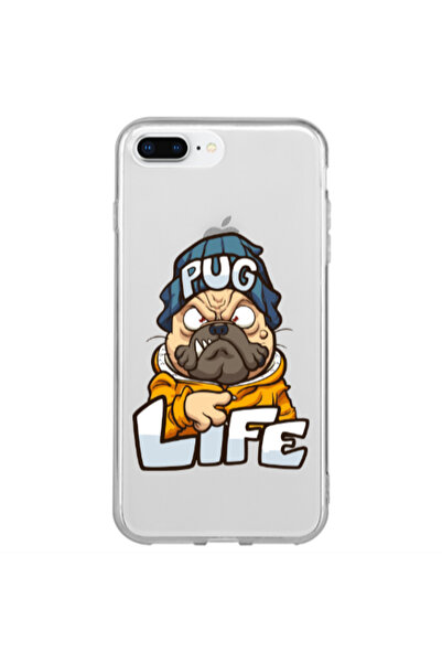 Other Apple iPhone 7 Plus Pug Life 2 Transparent Silicone TPU Θήκη
