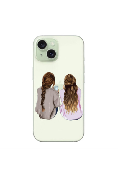 Other Apple iPhone 15 Plus Friends Transparent Silicone TPU Θήκη