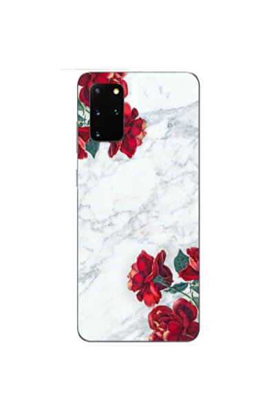 Other Samsung S20 Plus red roses marble Transparent Silicone TPU Θήκη