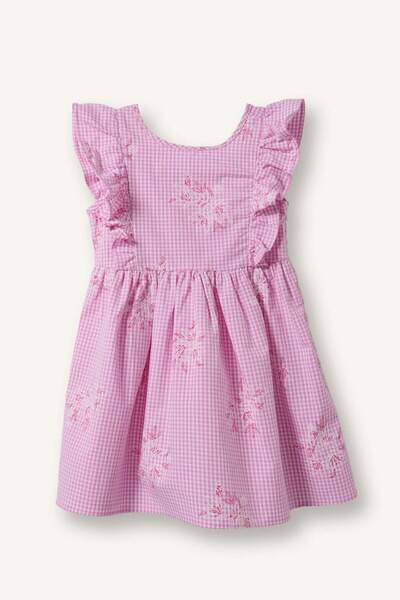 DeFacto Sleeveless Poplin Pink Dress Baby Girl H9619A526Hs