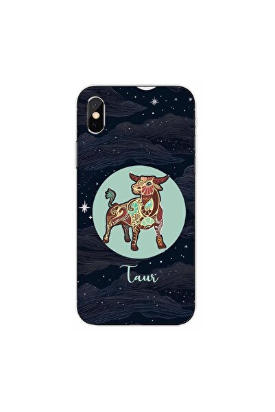 OEM Husa compatibila cu Apple iPhone XS Max Silicon Gel Tpu Model Horoscop Taur
