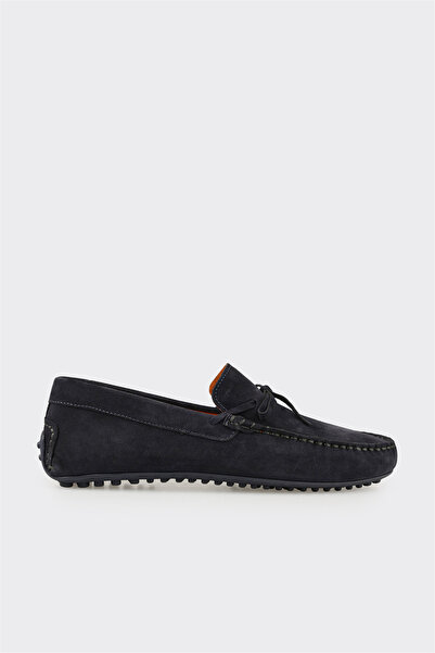 Elle Shoes Lacivert Deri Erkek Günlük Ayakkabı