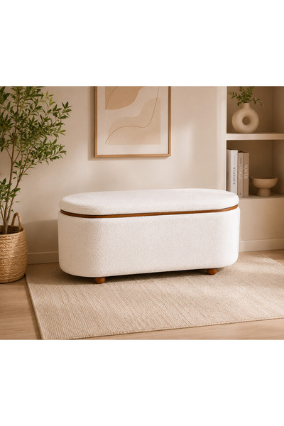 Crestj Elegant Storage and Seating Box with a Luxurious Modern Design Combini...