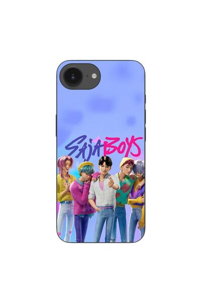 OEM Husa compatibila cu Apple iPhone 16e Silicon Gel Tpu Model KPop Demon Hun...