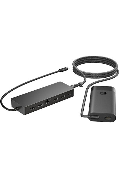 HP Καθολικός Διανομέας USB-C με Φορτιστή Φορητού Υπολογιστή - Κωδικός: 9H0H9AA