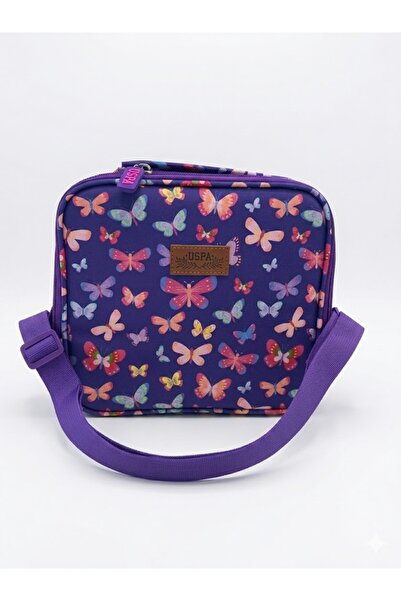 U.S. Polo Assn. Purple Patterned Girl's Lunchbox